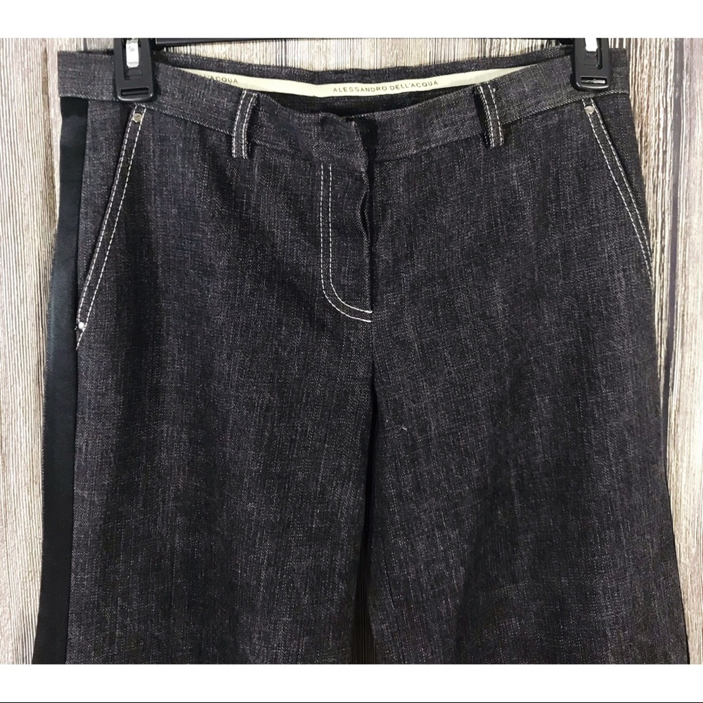 Alessandro Dell'Acqua Bell Bottom Denim Jeans Pant - Picture 3 of 8